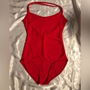 Theatricals Woman’s Crisscross Red Leotard